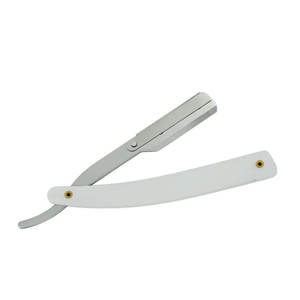 Rasoirs de barbier à manche en acier inoxydable Rasoirs à lame unique Lame en acier inoxydable - Product Image 1