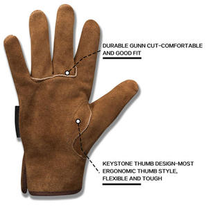 Gants de travail en cuir fendu, gants en cuir fendu, gants de travail en cuir, gants de travail robustes, gants de travail industriels - Product Image 4