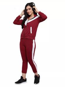 Vente en gros de survêtements pour femmes costume de sport à la mode pour femmes survêtement en coton uni dernier design pour femmes vêtements pour femmes 2 Pie - Product Image 2