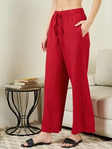 Pantalons droits confortables à coupe droite, faits sur mesure, avec élastique et cordon de serrage, pour les clients de boutiques et les revendeurs de vêtements - Product Image 3