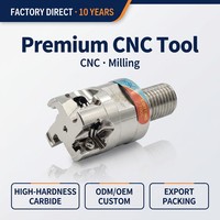 Fraise modulaire indexable anti-vibration CNC tête de fraise volante outils de coupe durcis et antichoc