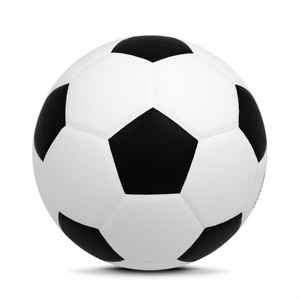 Balón de fútbol para ejercicio de PVC blanco y negro, PVC de alto brillo, poliéster, herida, vejiga, diseño de 32 paneles, 4 entrenamientos, juego y práctica al aire libre - Product Image 2
