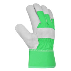 ถุงมือนิรภัยหนังวัวแยกสำหรับงานอุตสาหกรรมทนทานผ้าฝ้ายเนื้อหนาป้องกันไฟฟ้าสถิตย์ - Product Image 3