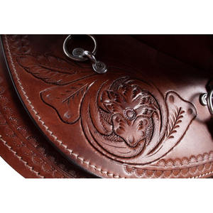 Sillín personalizable de estilo occidental para carreras de caballos de cuero puro de alta calidad a un precio razonable para propietarios de caballos - Product Image 6
