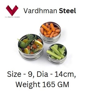 Ustensiles de cuisine Dabba à compartiment unique en acier inoxydable Caractéristiques des activités de plein air à domicile Préparation de repas de qualité alimentaire Boîtes à gâteaux Puri Snacks - Product Image 4