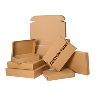 Boîte d'expédition en carton ondulé blanc avec logo personnalisé KAKA, emballage recyclable en gros pour vêtements et accessoires