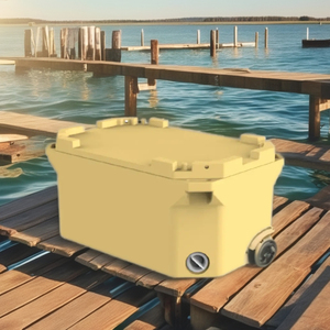 700 QT comercial multifuncional Roto moldeado Cooler Box logotipo moderno aislado pesca arrastrero PE PU UV Material para alimentos - Product Image 2