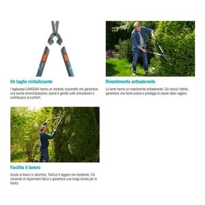 Gardena TELECUT 12304 20 Cortasetos Telescópico (70-90cm) Herramienta Manual de Jardinería - Product Image 2