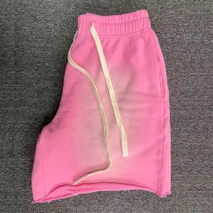 Unisex <b>Vintage</b> 5 Inch Cut Edge Workout Jogger <b>Shorts</b> French Terry Sun Faded 360gsm Cotton Solid Eco-Friendly Acid Wash Design - Product Image 3