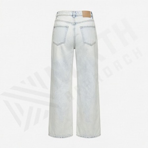 Pantalones Vaqueros Holgados para Mujer, Diseño Nuevo, Color Personalizado, Estilo Urbano, Casual, Corte Holgado, Pierna Ancha, Ropa de Moda - Product Image 2