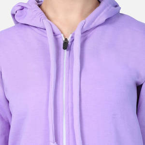 Sweats à capuche de course de Sport d'hiver pour femmes mode Anti-rétrécissement Anti-boulochage tissu tricoté brodé imprimé uni teint Logo avant - Product Image 4