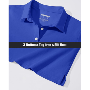 Camiseta de Polo de Golf de manga larga para mujer, camiseta personalizada de algodón transpirable de talla grande para mujer, estilo de Polo con patrón sólido - Product Image 4