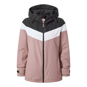 Veste d'hiver imperméable Colorblock pour femme Manteau de neige coupe-vent à capuche pour vêtements de plein air - Product Image 1