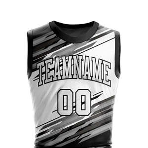 2025 personnalisé qualité OEM conception en cours d'exécution vierge basket-ball maillot Kit uniformes bonne qualité nom d'équipe Polyester adultes uniformes - Product Image 4