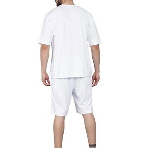 ชุดเสื้อยืดกางเกงขาสั้นสำหรับผู้ชายใส่อยู่บ้านระบายอากาศใส่สบายไซส์ใหญ่พิเศษเป็นมิตรกับสิ่งแวดล้อมฤดูร้อน - Product Image 2