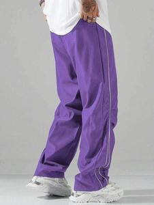 Pantalon baggy en nylon personnalisé de haute qualité pour hommes Streetwear Pantalon de survêtement Hip Hop Pantalon coupe-vent pour hommes - Product Image 4