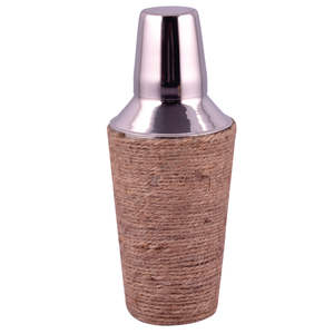 Stainless Steel <b>Bar</b> Set with <b>Outside</b> Rope Design Eco-Friendly Classic Silver Wine Cooler 2.0L Capacity - Product Image 3