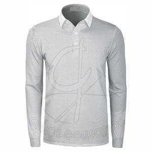 Botón cuello verano camisas sueltas personalizadas 100% algodón Pekín sólido manga completa para camisetas de Polo - Product Image 1