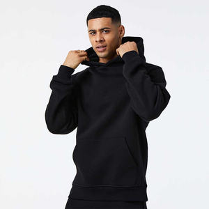 เสื้อฮู้ดผ้าฝ้ายฟลีซแบบยูนิเซ็กซ์สำหรับฤดูหนาว แขนสั้น พิมพ์โลโก้ได้ตามต้องการ ระบายอากาศได้ดี สไตล์ฮิปฮอป ชุดวอร์ม - Product Image 1