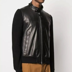 BM Men/Women's Sidepod AIR Cowhide Leather Classic Street Style Urban Roadster Moto <b>Cafe</b> <b>Racer</b> Biker <b>Jacket</b> For Riding/Racing CE - Product Image 3