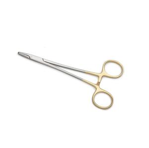 Portaagujas Crile-Wood con Bloqueo, Carburo de Tungsteno, Acero Inoxidable, Instrumento Manual, 14 cm, Puntas Rectas, Cirugía General, Certificado CE - Product Image 1