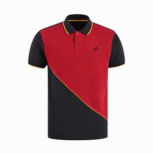 เสื้อโปโลผ้าฝ้าย100% สำหรับผู้ชายเสื้อปักโลโก้คุณภาพสูงเสื้อทรงหลวมแขนสั้นระบายอากาศได้ดีสไตล์สปอร์ตลำลอง - Product Image 1