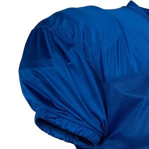 Maillot d'entraînement de football bleu royal personnalisé, en maille respirante, court, antibactérien, pour adulte, uniforme de sport américain, haut - Product Image 4