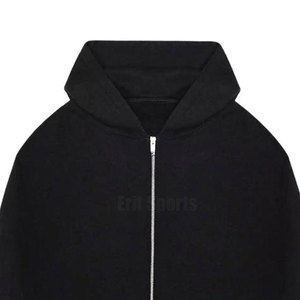 Cotton Blended Zipper Hoodies For Men Loose Fit Winter Fashion Wear Custom Design Solid Color Men Zipper Hoodies - Product Image 6