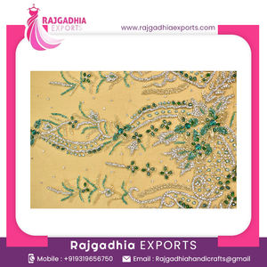 Tissu net brodé à la main de luxe Offre Spéciale pour femmes filles robes de mariée de fête respirant non tissé perlé écologique - Product Image 2