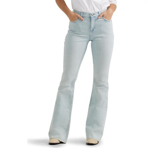 กางเกงยีนส์เอวกลางเอวสูงสำหรับผู้หญิงกางเกงยีนส์ปักลายสไตล์วินเทจ - Product Image 6