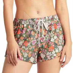 Pantalones cortos de playa informales de cintura alta para mujer, tela transpirable ligera para días calurosos - Product Image 2