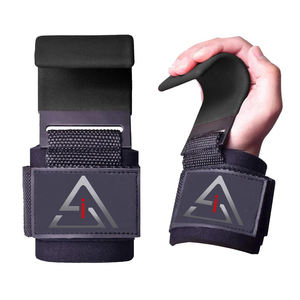 Guantes de entrenamiento para gimnasio, correas de muñeca resistentes, logotipo personalizado, ganchos de levantamiento de pesas - Product Image 2