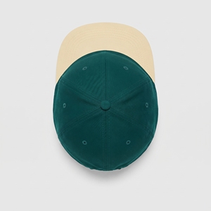 Casquette Snapback 5 Panneaux Personnalisée avec Logo Brodé Plat, Visière Vert Beige, Unisexe, Vente en Gros, Haute Qualité, OEM ODM, Faible MOQ, Sport - Product Image 6
