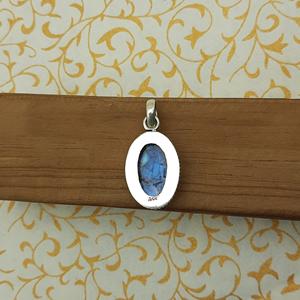 ขายดี925แฮนด์เมดไม่ซ้ำใครจี้เพชรรูปวงรีจี้เพชรรูปกากเพชรส่องแสงสีเงินสเตอร์ลิงเครื่องประดับ - Product Image 3