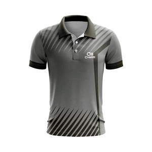 Polo de Golf de media manga para hombre al por mayor, 100% poliéster, patrón sólido, transpirable, estampado personalizado, bordado, estilo informal - Product Image 4