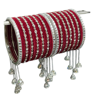 Elegantes Brazaletes de Cristal Estilo Indio Vintage para Mujer, Ideales para Bodas - Product Image 1