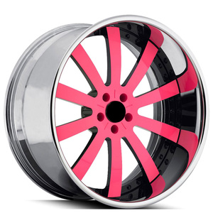 SY-02030 Juego de 2/3 Piezas de <span class=keywords><strong>Llantas</strong></span> Forjadas Personalizadas Forgiato Concavo Rosa Intenso con Borde Pulido para Autos de Lujo X1 X3 <span class=keywords><strong>X5</strong></span> X7 M1 M3 M5 M7 - Product Image 1