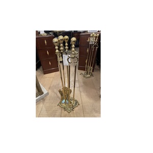 Juego de herramientas de chimenea de hierro de alta calidad de 4 piezas Fabricante y proveedor a granel de India - Product Image 3