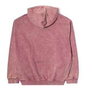 Conjunto de pantalones de chándal con capucha de algodón 100% al por mayor, logotipo personalizado con cremallera, lavado de piedra de gran tamaño, lavado con ácido, lavado al sol, bordado - Product Image 6