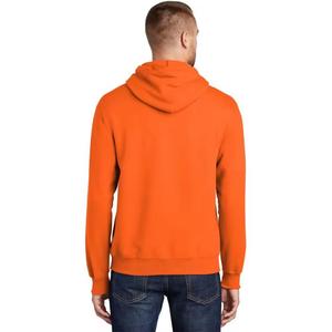 Sweat-shirt à capuche en coton mélangé pour homme, grande taille, coupe classique, logo brodé, personnalisable, vintage, basiques d'hiver - Product Image 2