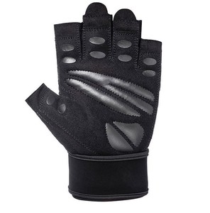 ถุงมือยกน้ำหนักหนังแบบไม่มีนิ้ว บุฟองน้ำ ทนทาน สำหรับทุกเพศ - Product Image 3