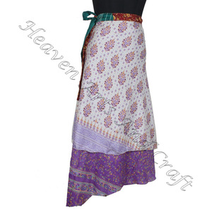 ใหม่กระโปรงคลุมสไตล์ Jaipur ยาวเต็มรูปแบบผ้าส่าหรีหลายชั้นผ้าไหมอินเดียยาวออกแบบได้อย่างมหัศจรรย์ - Product Image 2