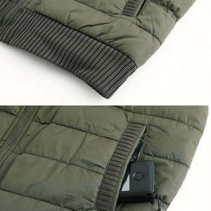 Chaleco deportivo de invierno de algodón informal para hombre, chaqueta acolchada con calefacción transpirable para senderismo, correr, seguridad a la moda - Product Image 3