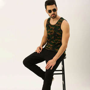 Camisetas de Tirantes Deportivas para Hombre, Verano, Ajustadas, Casuales, de Punto, Lavadas, de Poliéster Sólido, Transpirables, de Secado Rápido, Ecológicas - Product Image 5