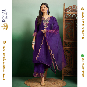 Royal Export Surat Nouvelle Arrivée Collection Haute Moderne Indien Broderie Robe Adultes Partie Porter Disponible Prix de Gros - Product Image 1