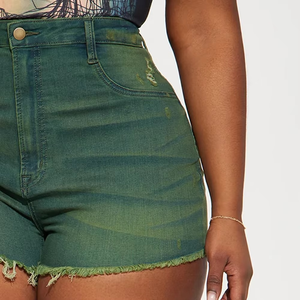 Nouveau Style à la mode Denim Shorts pour femmes de haute qualité Slim Fit décontracté court pour les femmes personnalisé Gym Sport Fitness entraînement sans couture - Product Image 3