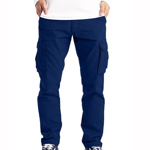 Offre spéciale, vente en gros, pantalon cargo en coton confortable pour l'extérieur, vêtements de ville pour hommes, tenue décontractée, pantalon droit à plusieurs poches - Product Image 2