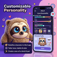 CADOTHY AILA, compagnon IA en peluche basé sur Linux alimenté par GPT, avec Wi-Fi, chat vocal interactif, contrôle par application, design personnalisable