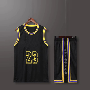 Kit de sport pour hommes American JAMES Fans Basketball Jerseys Bsci Summer Men and kids game team uniforme training Vest and shorts - Product Image 1