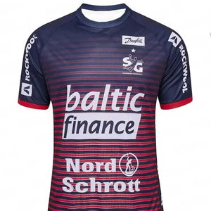 เสื้อทีมแฮนด์บอล SG Flensburg-Handewitt รุ่น Hjemmebanetrøje แฟชั่นลำลองทรงโอเวอร์ไซส์ แขนสั้น สำหรับผู้ใหญ่ แห้งเร็ว - Product Image 1